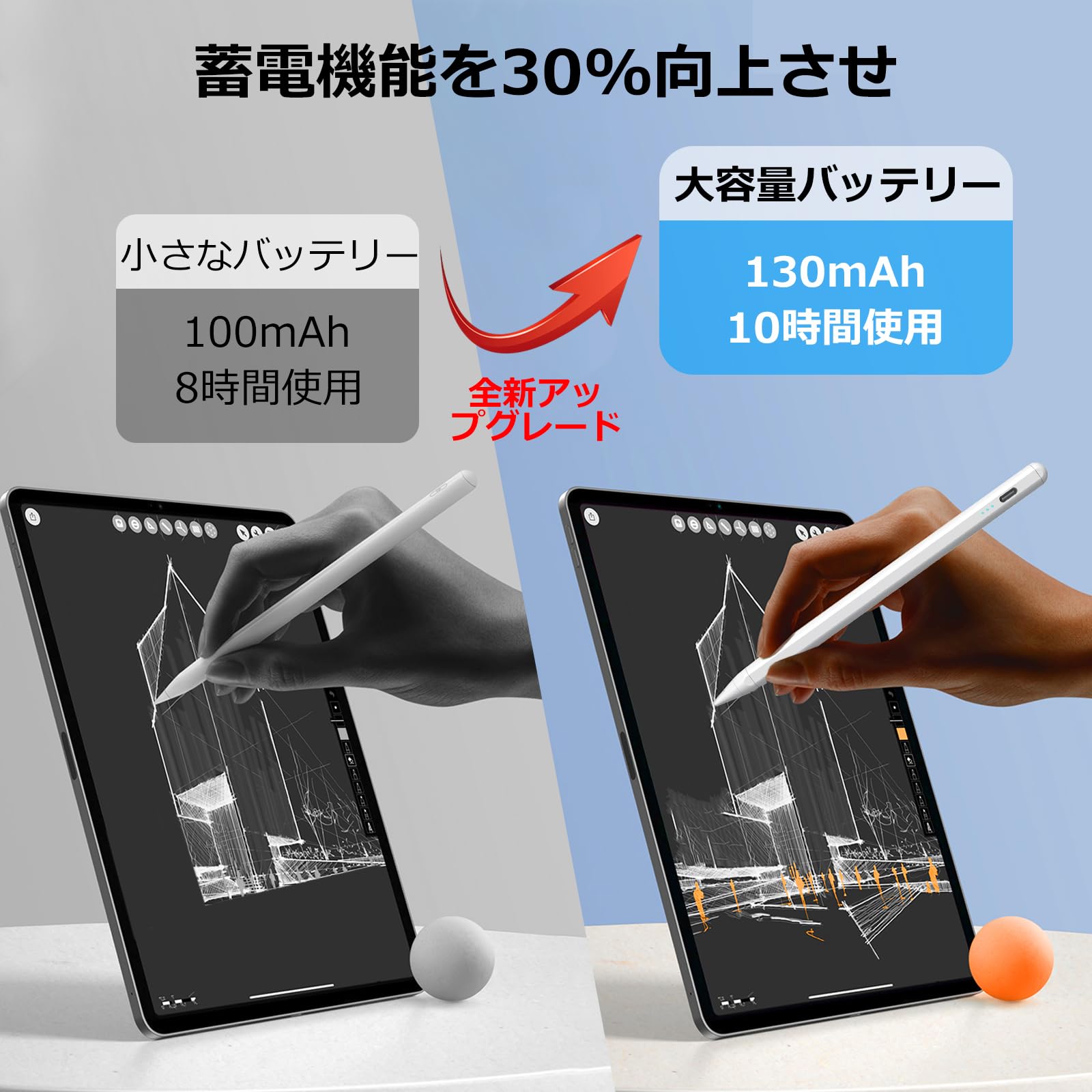 Amazon | タッチペン ipad アップルペンシル 極細高感度ipad ペンシル